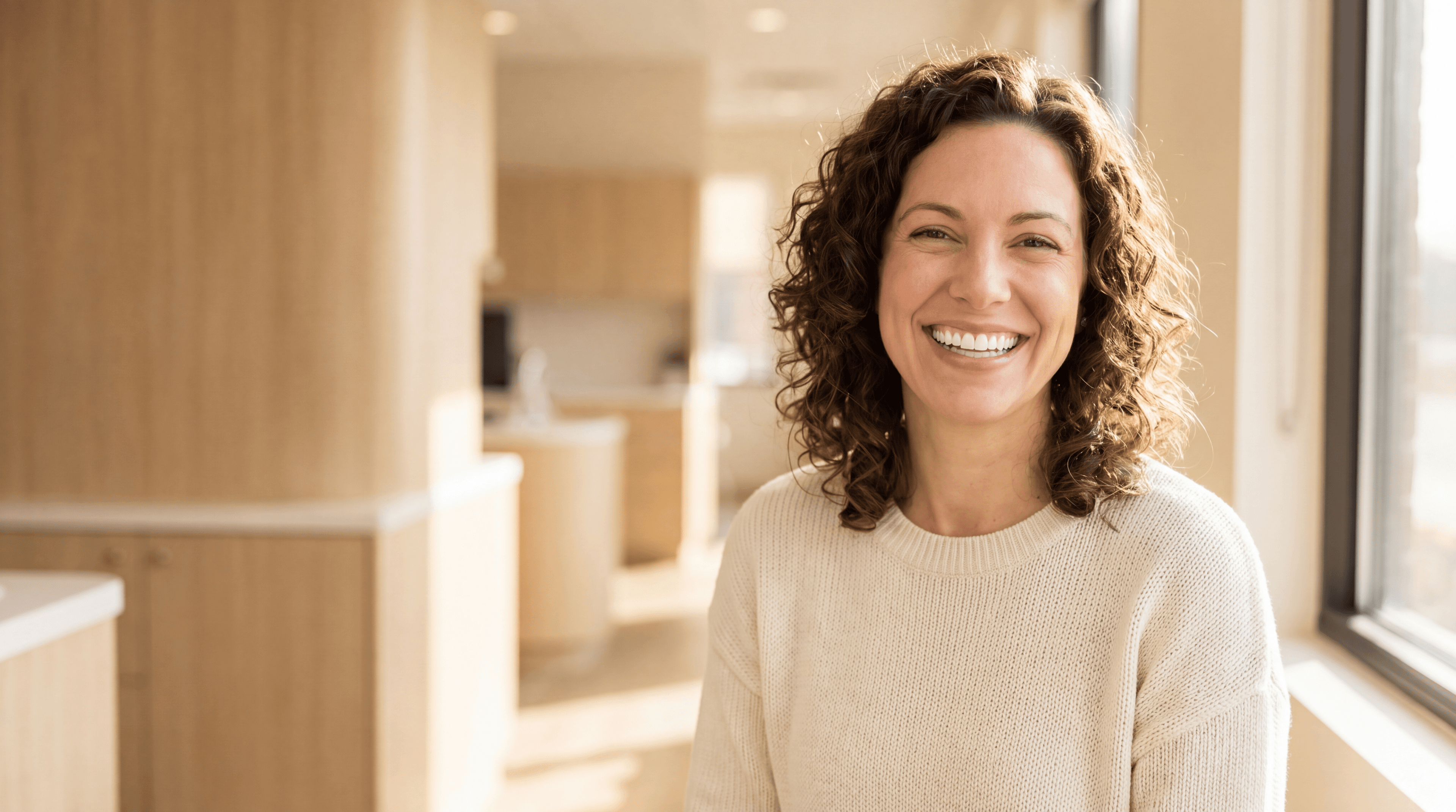A patient relaxed and smiling during a visit at Vedha Family Dentistry in Dover, NJ